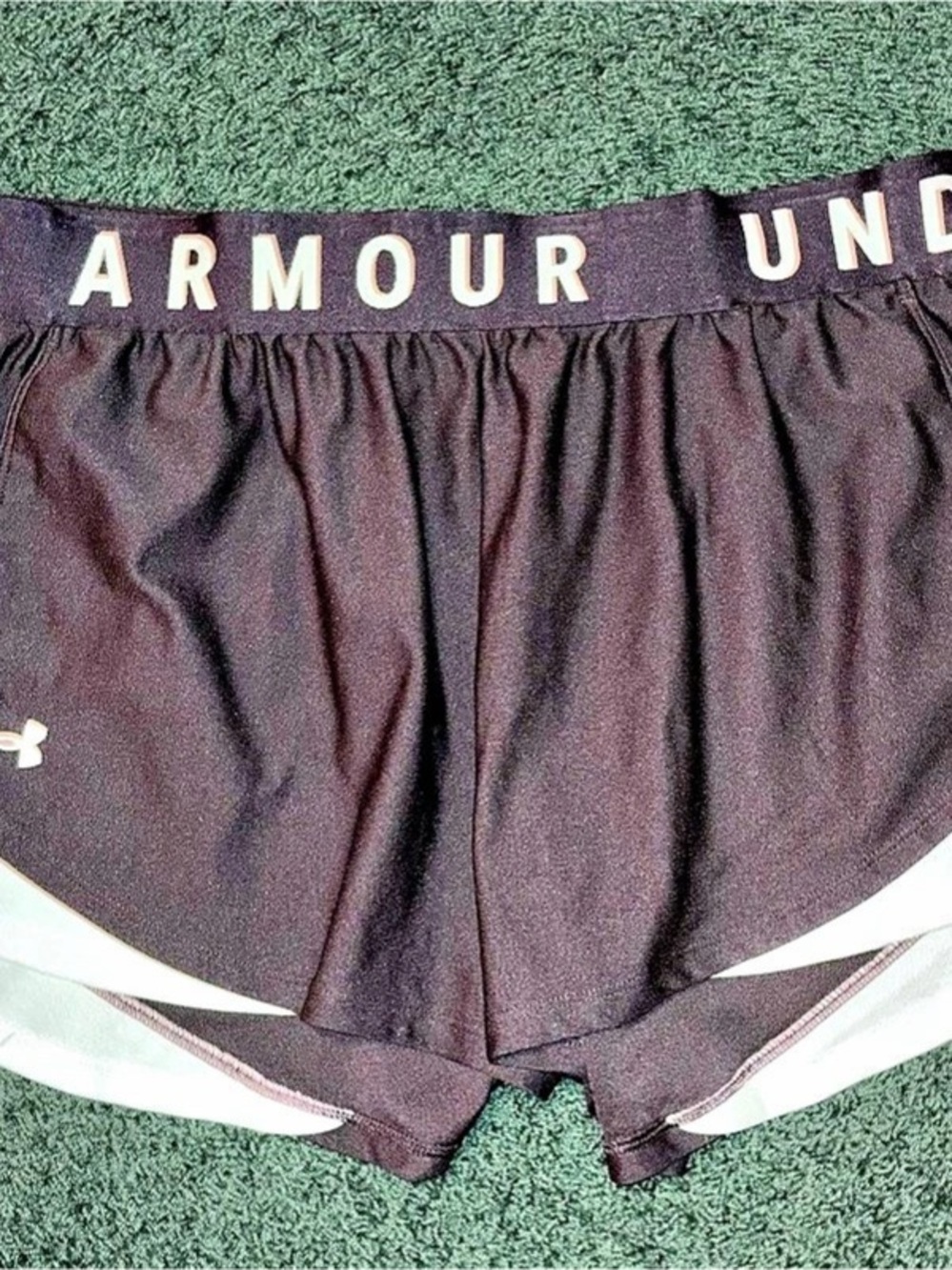 Under Armour Play Up 3.0 Plus Size Shorts Athletic Shorts Black & White